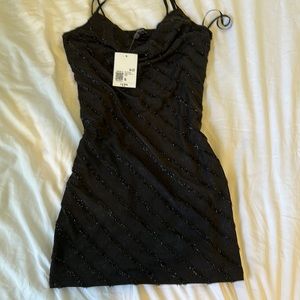 Black Small Forever 21 Dress with glitter pattern
